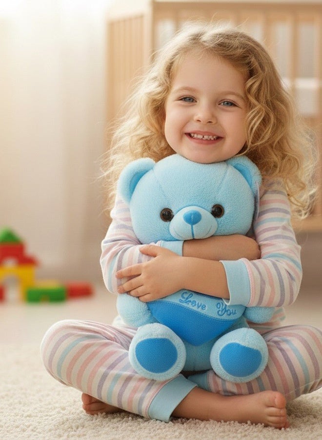 Toyland دب تيدي ناعم من قماش محشو 30 سم بتصميم قلب - Image 2